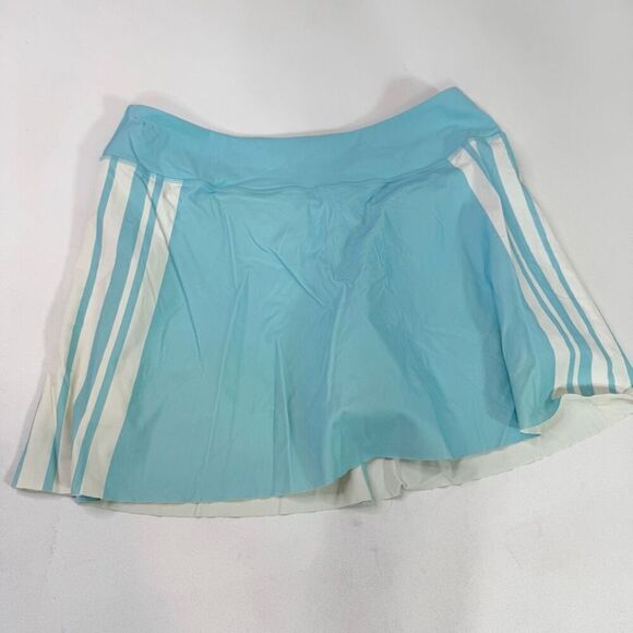 Addison Bay Skirt Skort Womens XL Blue Athletic Tennis Teal Pull On Flowy Stripe - Picture 1 of 8